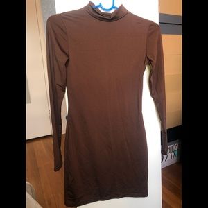 Silk long sleeve dress